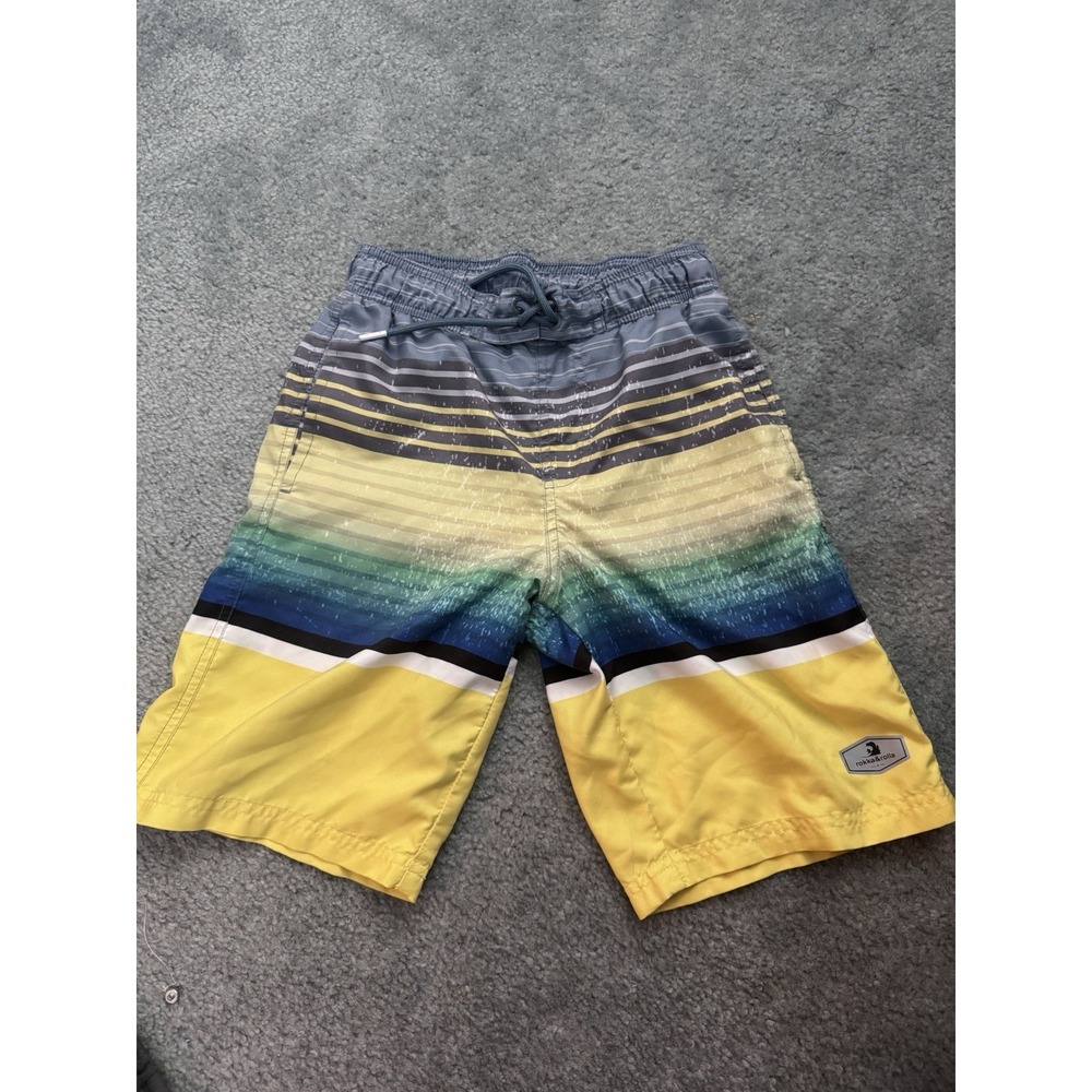 Rokka&Rolla Boys Swim Trunk Mesh Lined Bathing Suit UPF50+Quick Dry Beach Shorts
